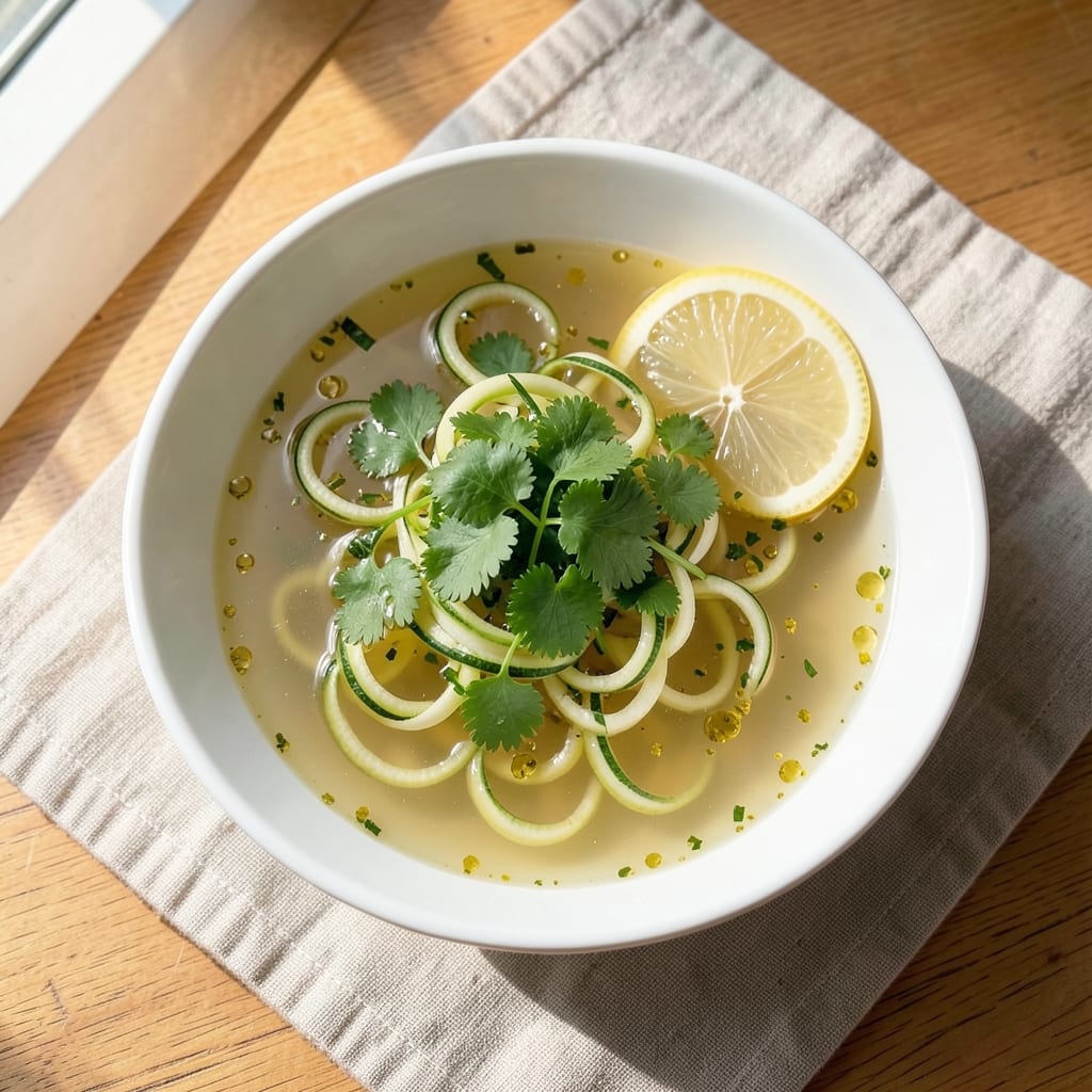 3-Ingredient Fat Flush Soup Recipe: Zucchini-Lemon Detox Clarity