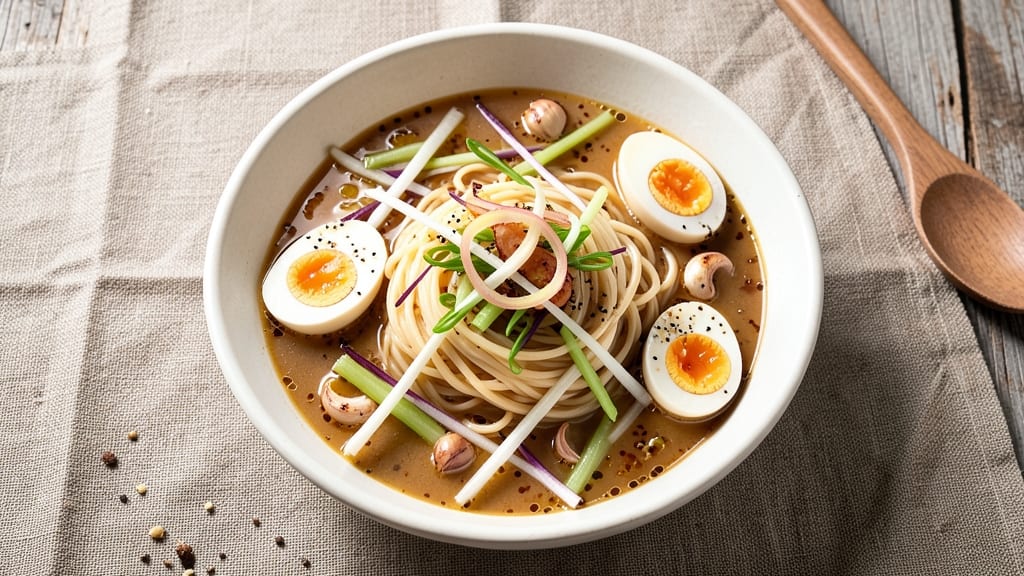 Asian Ramen Noodle Soup Recipe: Slurp-Worthy Broth with Silky Noodles and Crispy Celery