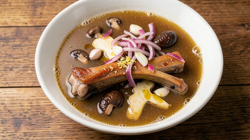 Asian Beef Bone Soup Recipe: Rich Collagen Broth with Silky Rice Noodles