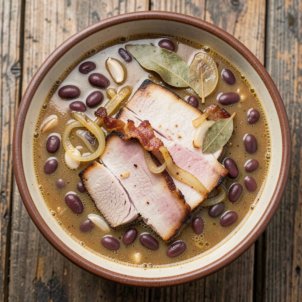 Alton Brown's Ham and Bean Soup Recipe: Smoky-Sweet Simmer with Crispy Bacon Bits